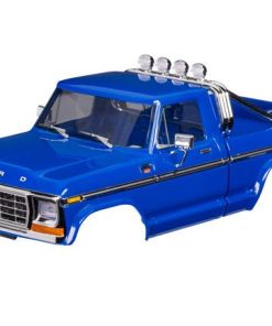 TRX9812-BLUE Body, Ford F-150 Truck (1979), complete, blue (includes grille, side mirrors, door handles, roll bar, windshield wipers, side trim, & clipless mounting) (requires #9834 front & rear bumpers)