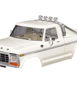 TRX9812-WHT Body, Ford F-150 Truck (1979), complete, white (includes grille, side mirrors, door handles, roll bar, windshield wipers, side trim, & clipless mounting) (requires #9834 front & rear bumpers)