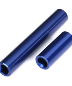 TRX9852-BLUE Driveshafts, center, female, 6061-T6 aluminum (blue-anodized) (front & rear) (for use with #9751 metal center driveshafts) (fits 1/18 TRX-4M vehicles with 161mm wheelbase)