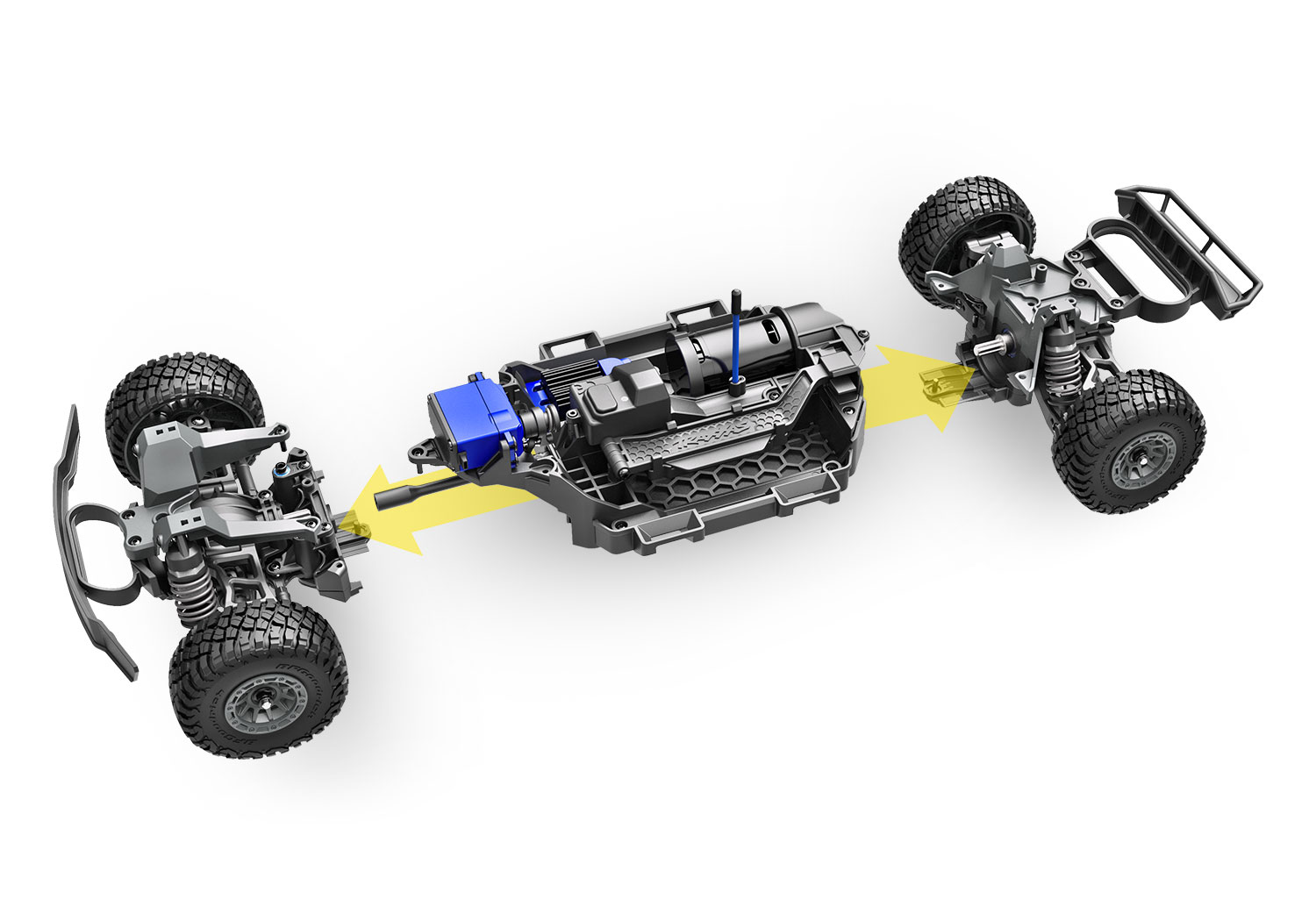 Traxxas Mini Slash BL-2s Yellow incl battery & USB charger - Afbeelding 16