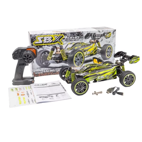 Funtek SBX 4wd Buggy 1:12XL Geel - Afbeelding 2