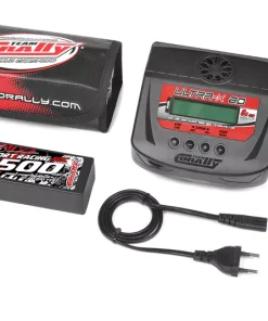 Team Corally - Energy Pack - 5500Mah Hard Case Lipo 60C 11,1V 3S - XT-90 + Ultra-X 80 1-6S AC/DC Charger + Lipo Safety Bag + Charge-Balance Lead