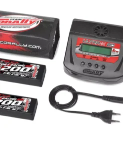 Team Corally - Energy Pack - 2X Lipo 60C - 6200Mah - 3S - XT-90 - Semi-Soft Case + Ultra-X 80 - 1-6S AC/DC Charger + Lipo Safety Bag + Charge-Balance Lead