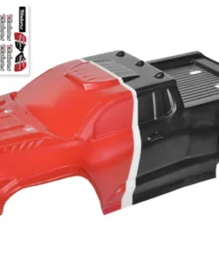 Team Corally - Polycarbonate Body - Furago XD - Painted - Cut - Decals - RedColor - 1 Pc