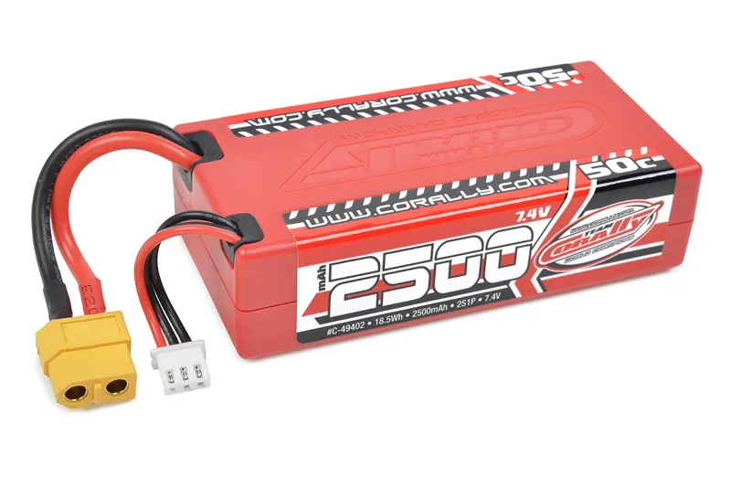 Team Corally - Sport Racing 2500mAh 50C 2S 7.4V - Shorty XT-60